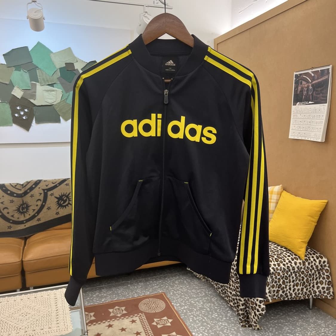 아디다스 Y2K 올드스쿨 레트로 빅로고 져지 집업 90 C10072 상품이미지3