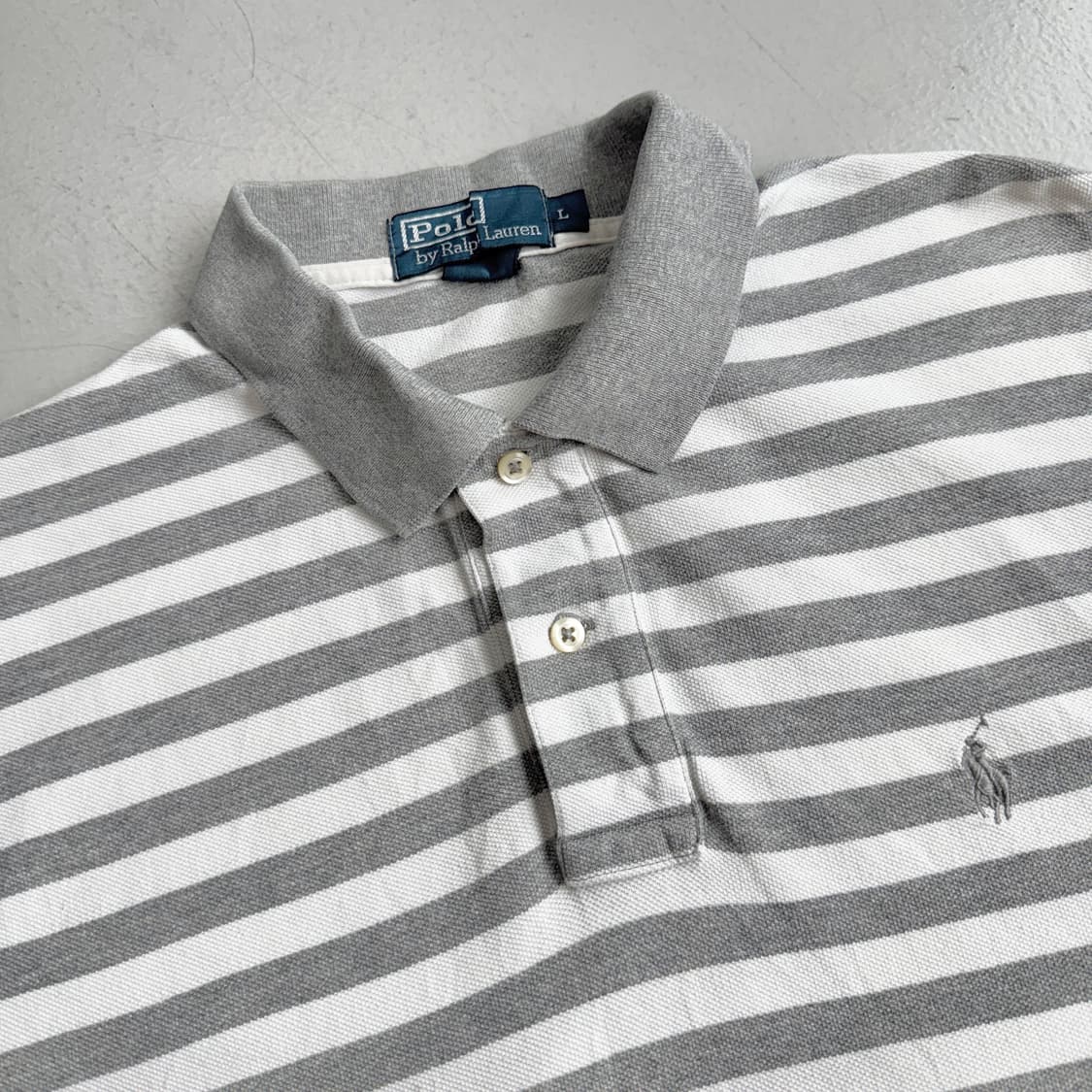 폴로 포니 PK 스트라이프 카라 반팔 티셔츠 상품이미지3