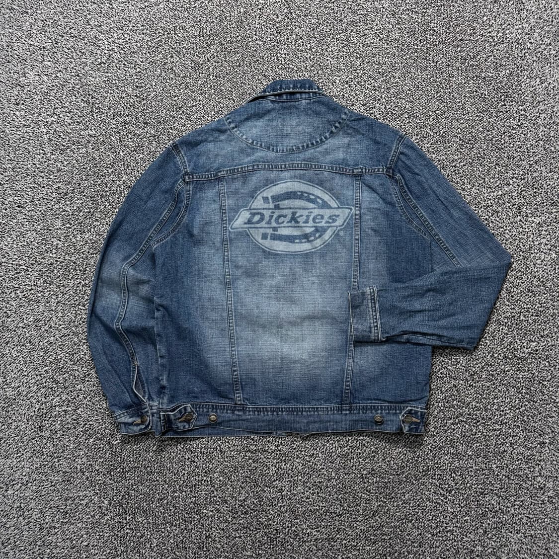 Name : 디키즈 USA 90's 후면 빅로고 데님 청자켓 :) 상품이미지3
