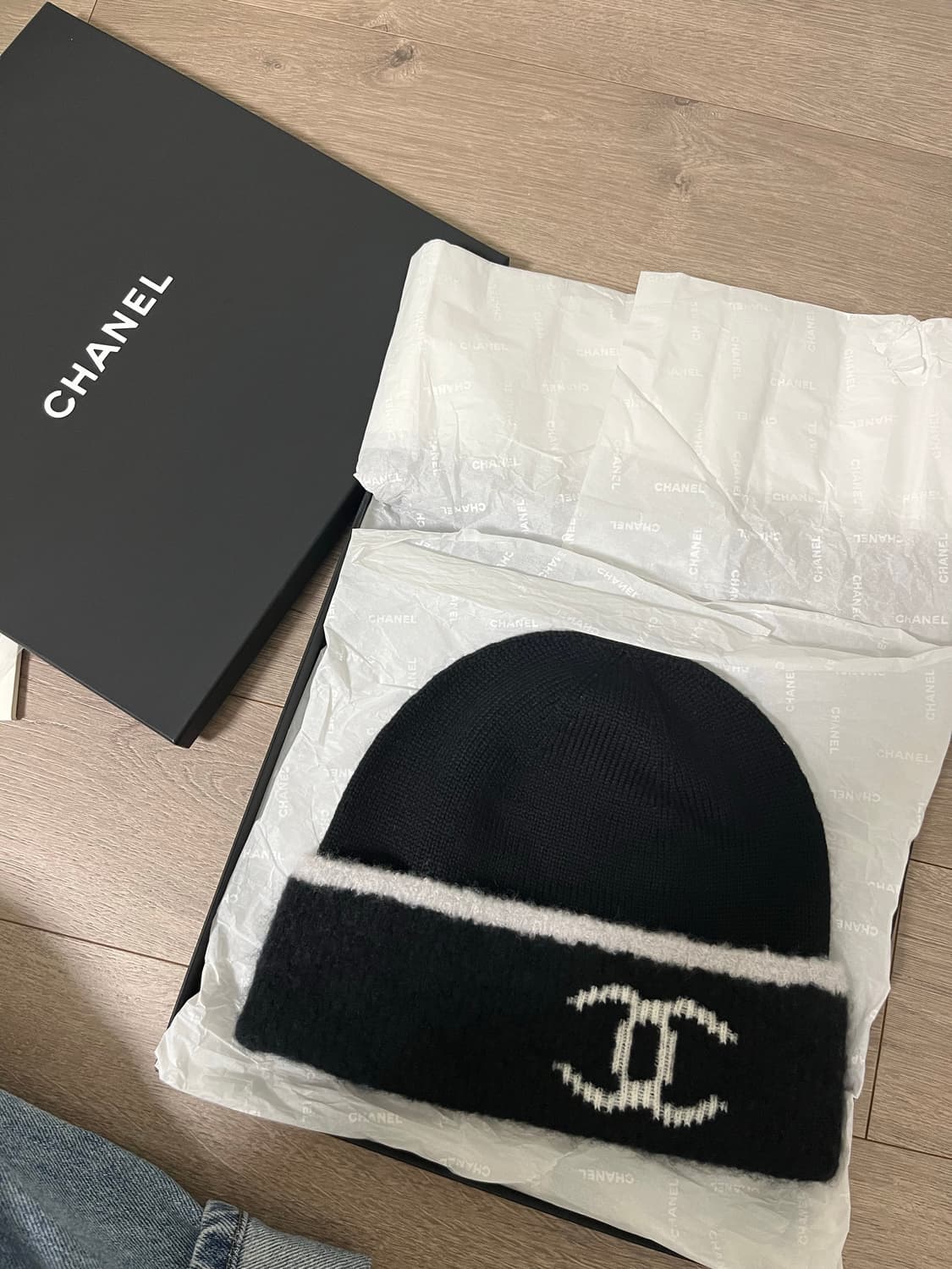 샤넬 24 울캐시 비니 1회착 (본품,상자O) 상품이미지4