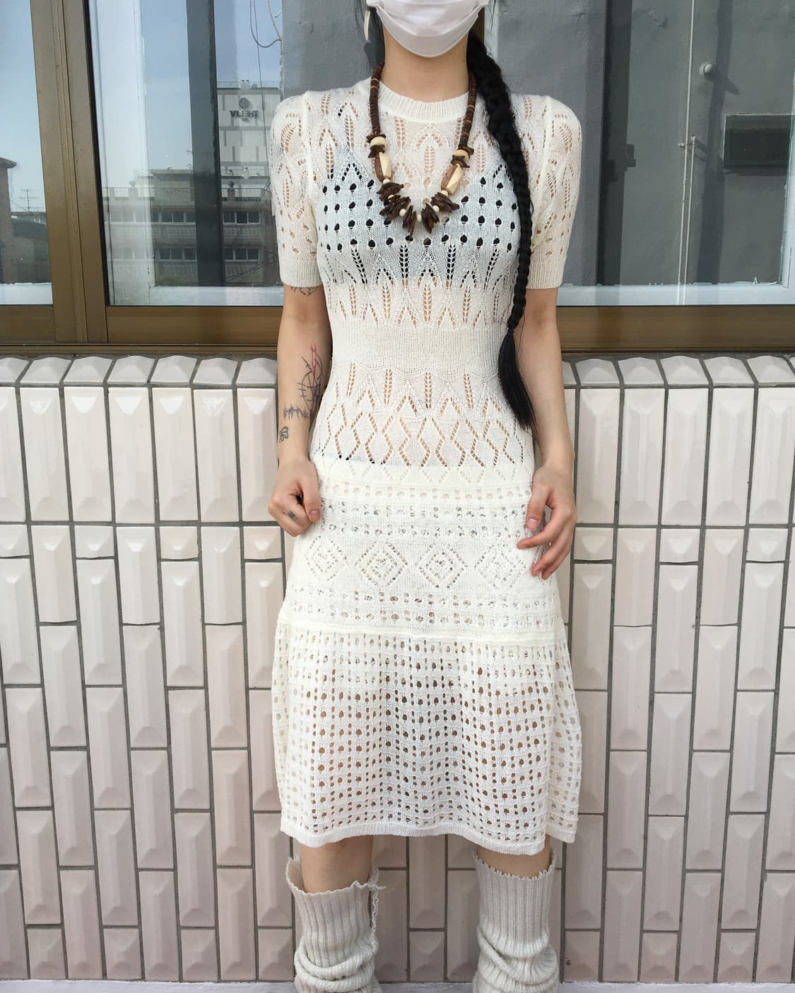 Crochet punching onepiece 상품이미지1