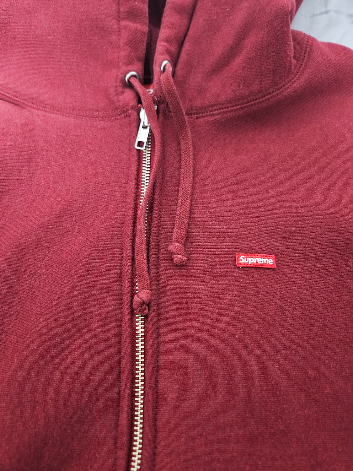 슈프림 미니박스로고 후드집업 상품이미지2