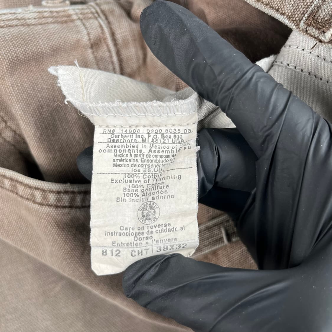 빈티지 칼하트 싱글니 카펜터 팬츠 B12CHT 상품이미지4
