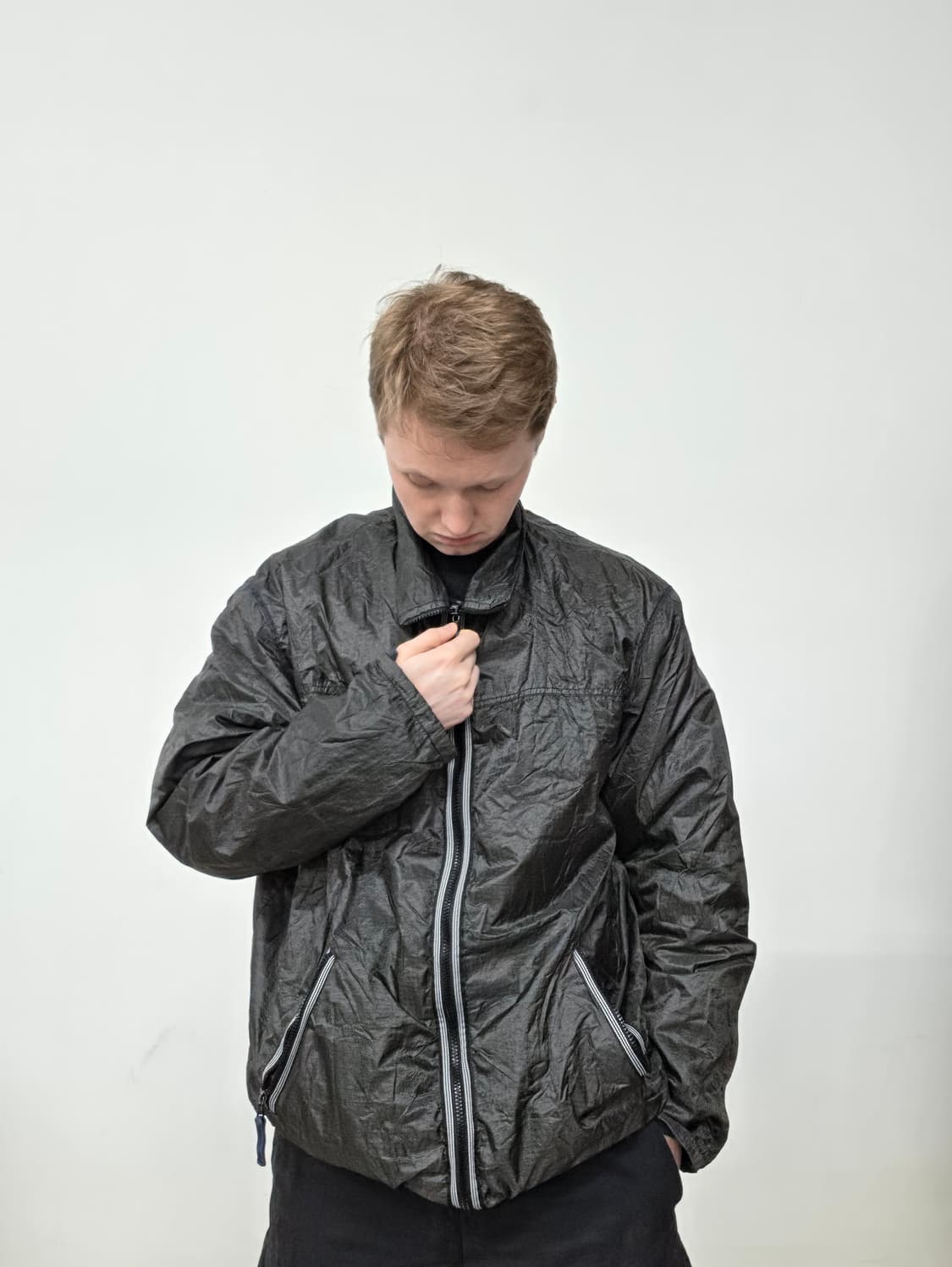 96SS 스톤 아일랜드 그린 엣지 리버서블 집업 재킷 상품이미지2