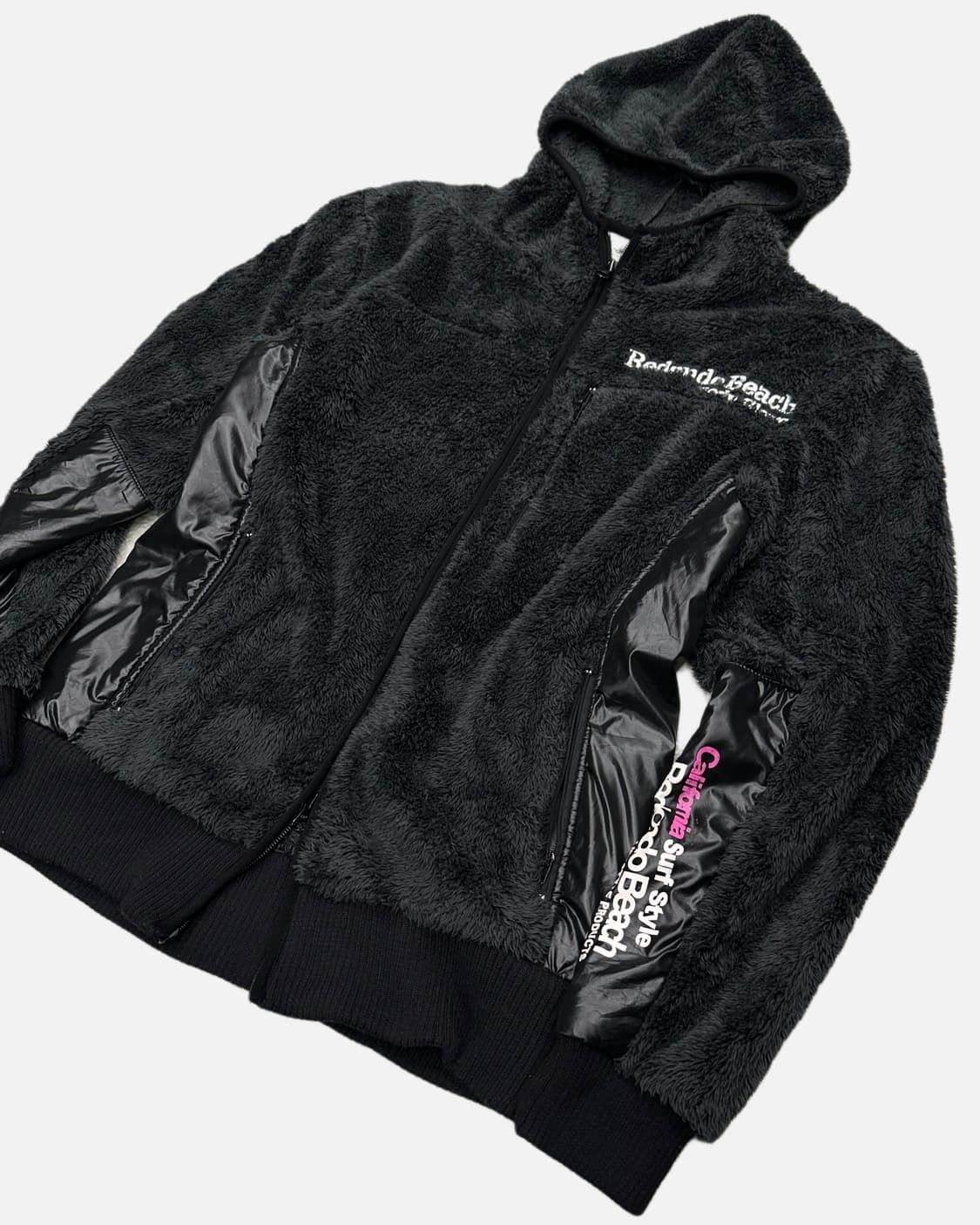 logo fleece hood zip-up 상품이미지2