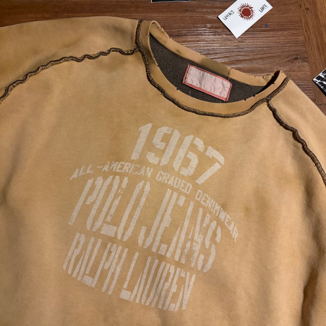 Polo jeans grunge dirty wash sweatshirt 상품이미지3