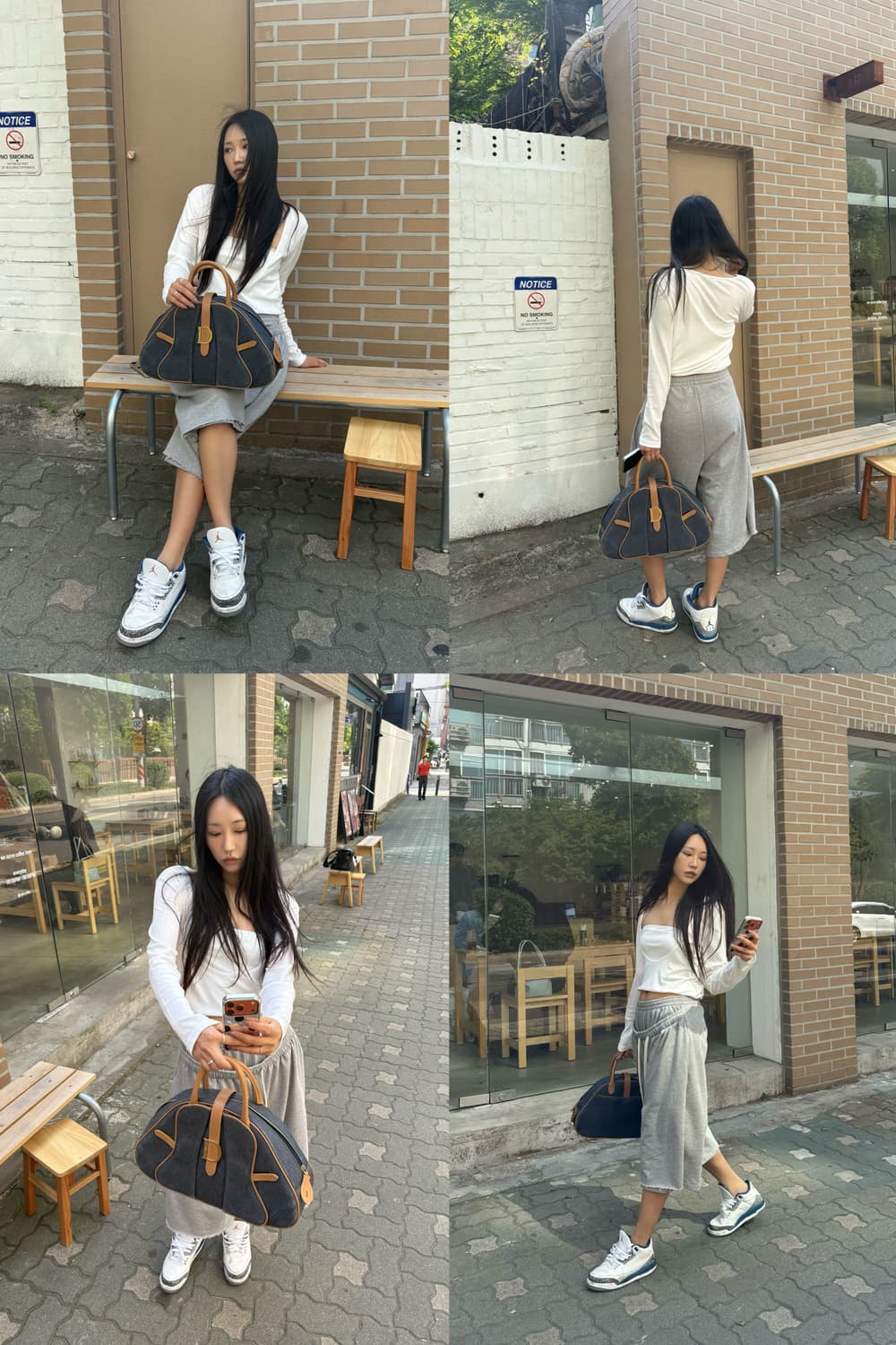 디올 데님 새들 볼러백 상품이미지2