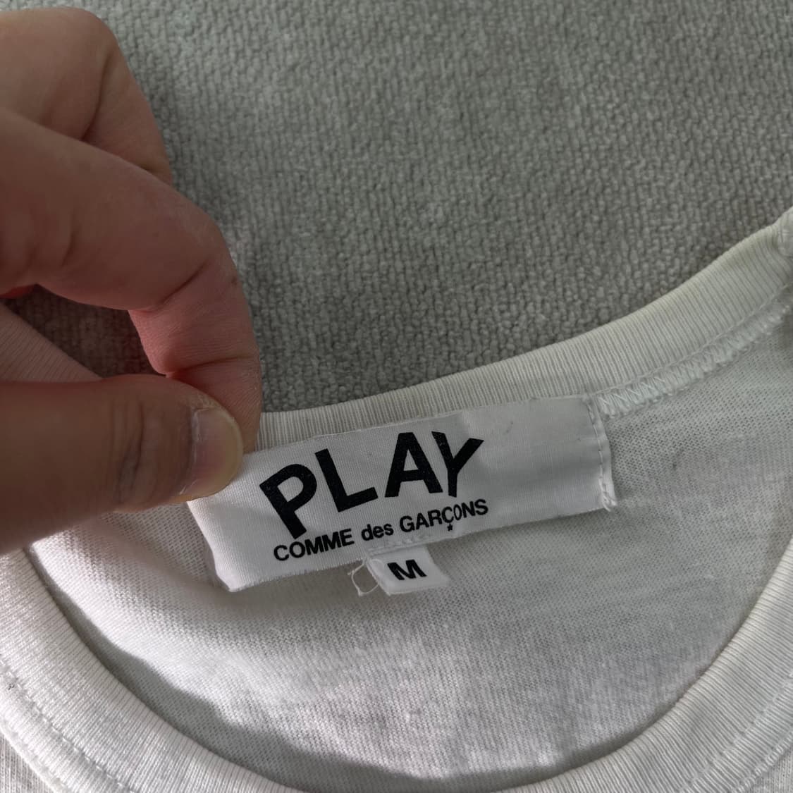 W 95 꼼데가르송 플레이로고 반팔 티셔츠 상품이미지3