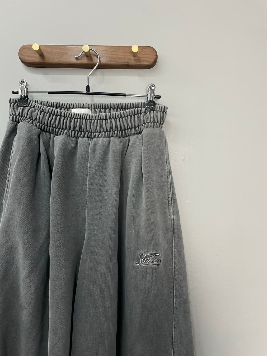 세터 빈티지 워싱 와이드 트레이닝 팬츠 H1281 상품이미지4