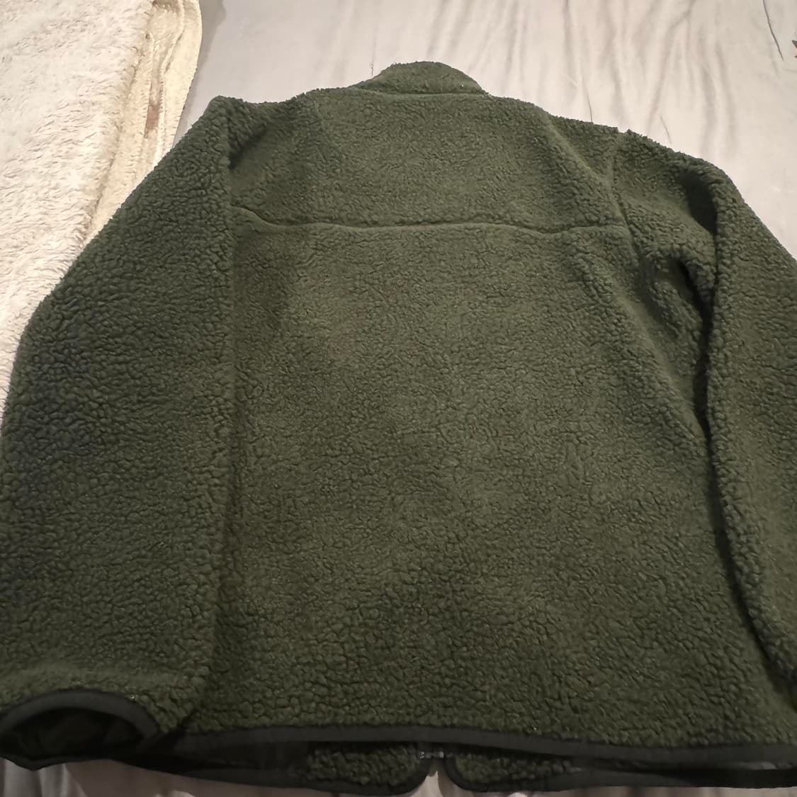 스투시 쉐르파 플리스 자켓 카키 상품이미지5