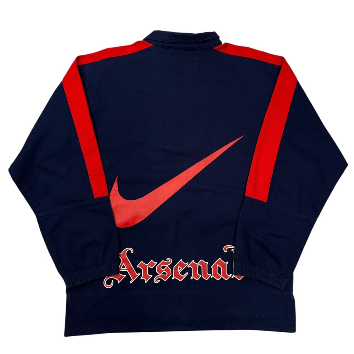 90s 나이키 94-96 아스날 캔버스 코튼 드릴 탑 자켓 L 상품이미지4