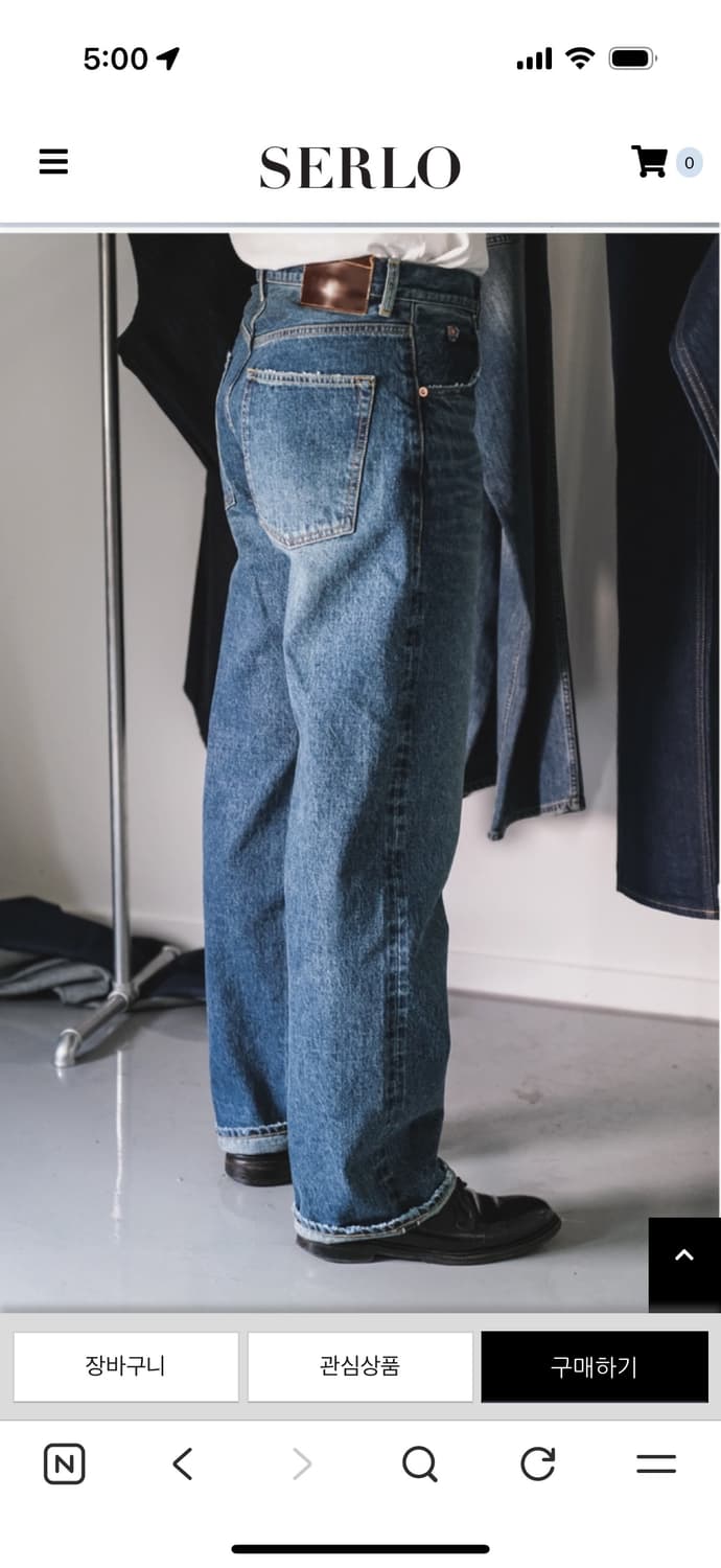 세를로 fct-211 데님 3사이즈(기장수선o) 상품이미지3