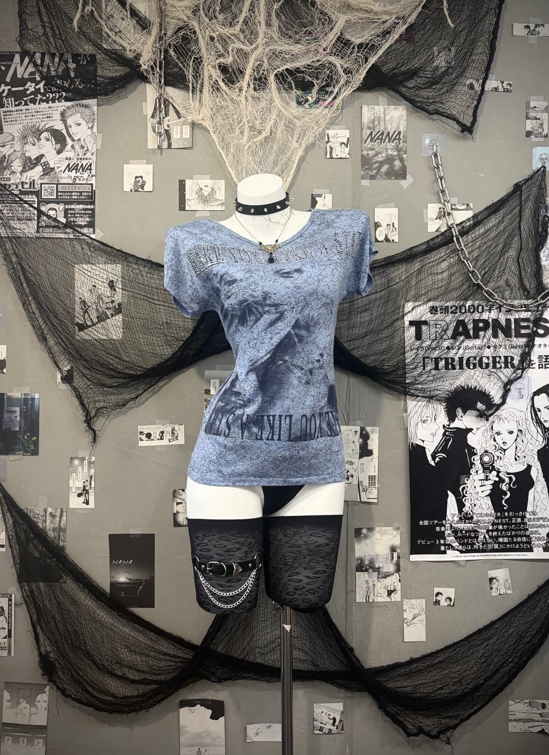 Y2K cubic tie-dye Printing loose fit 상품이미지3