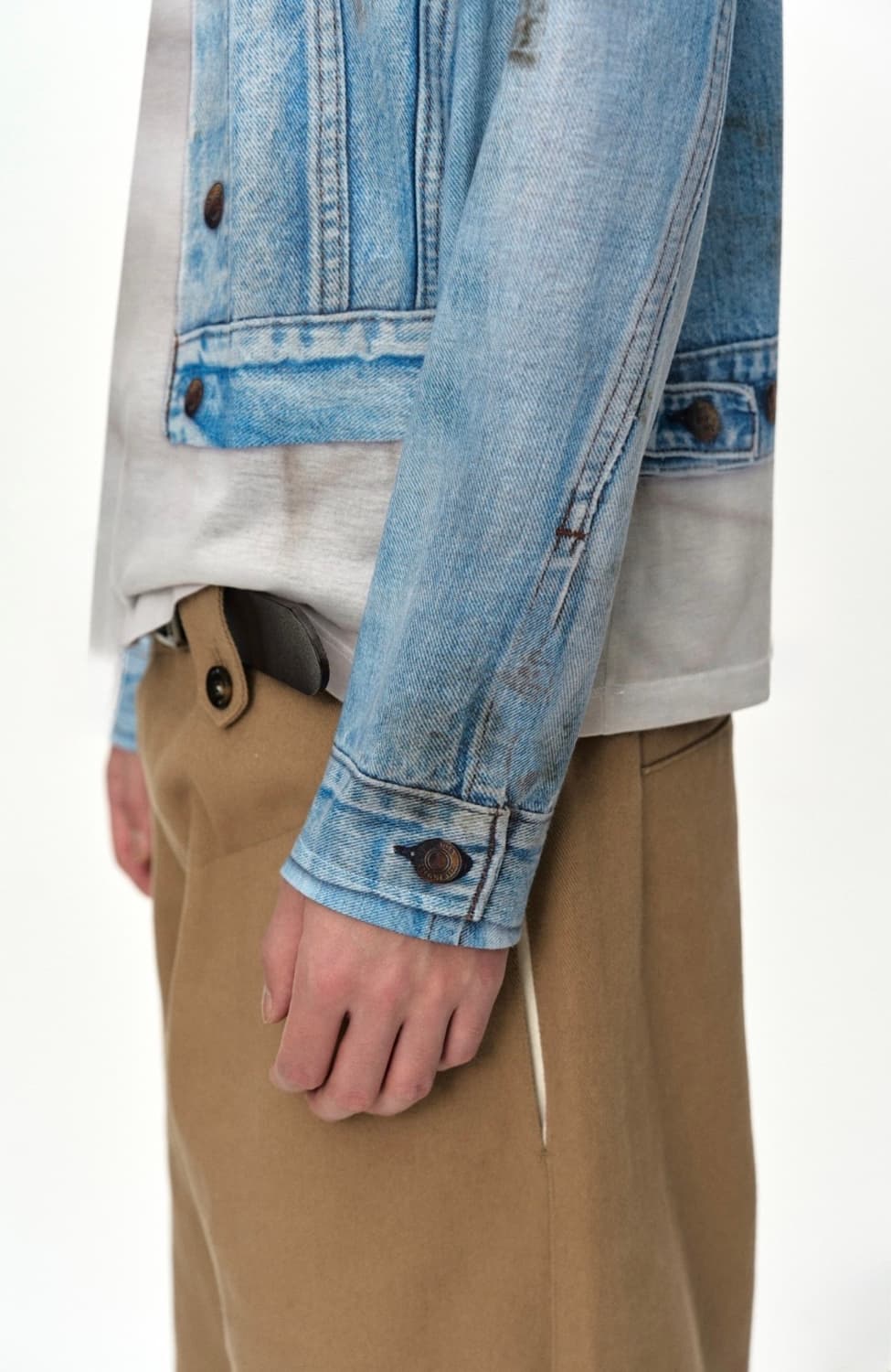 UNISEX DENIM JACKETED TROMPE-L’OEIL L/S 상품이미지6