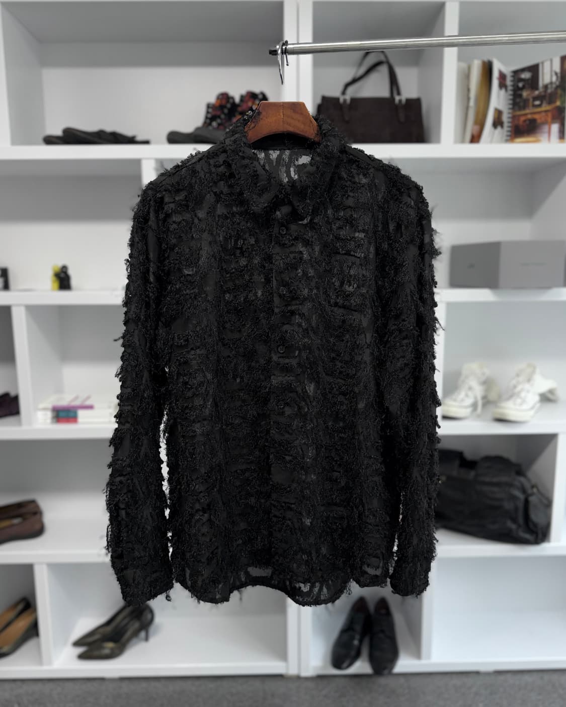 빈티지 시어 프린지 셔츠 상품이미지1