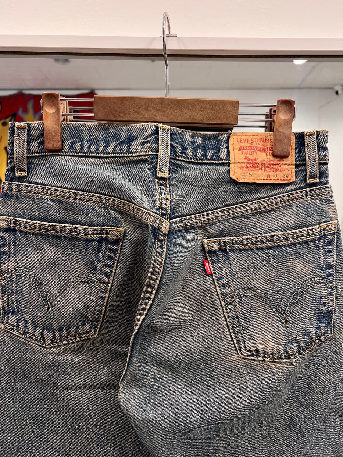 00s Levis 리바이스 505 컷오프 데님 팬츠 (30inch) 상품이미지6