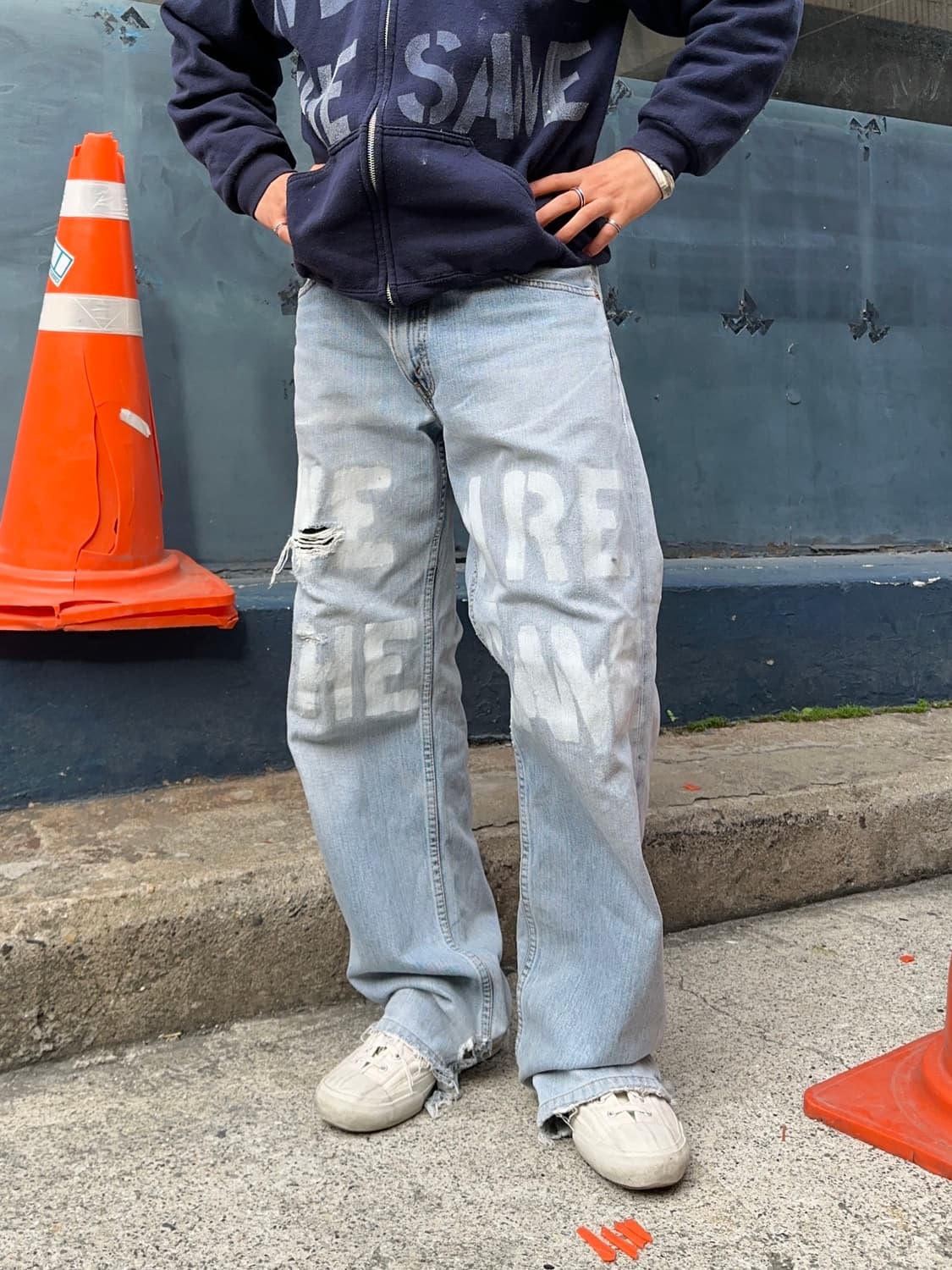 00‘s Levi’s 503 japan stencil work denim 상품이미지1