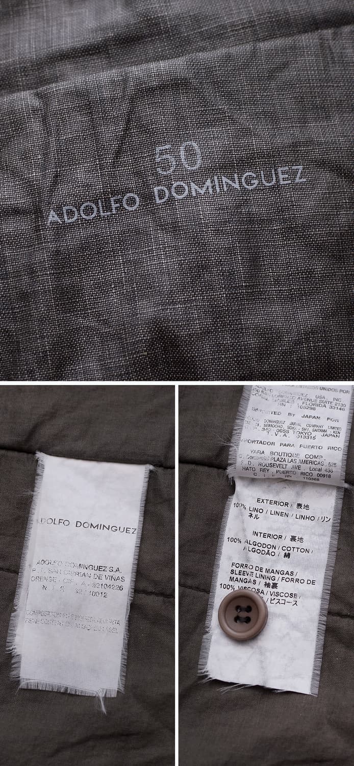 아돌포 도밍게즈 코티드 린넨 라이더 자켓 (50 / 100+) 상품이미지10
