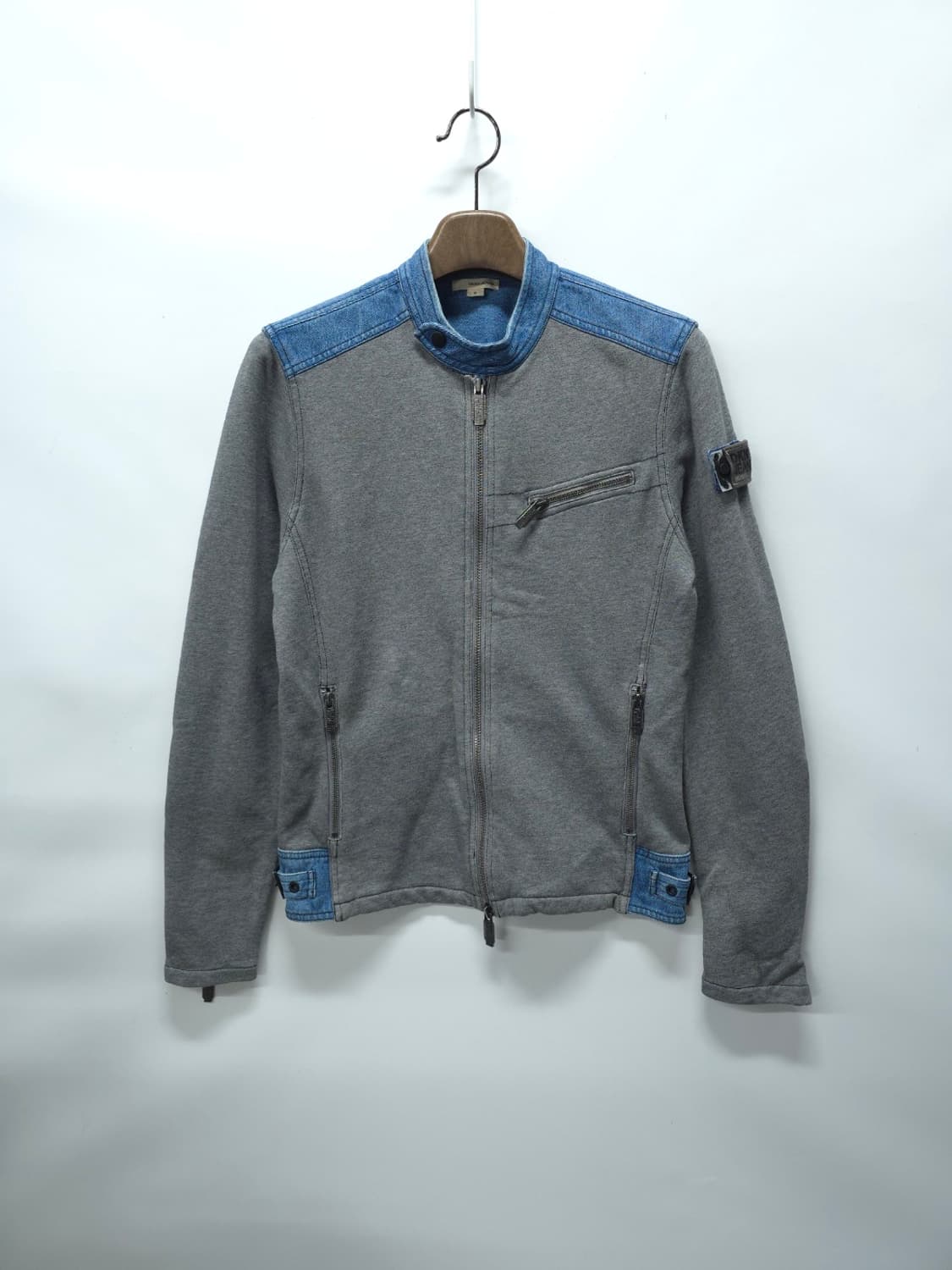 [DKNY JEANS] 데님 배색 집업 라이더 자켓 (M) 상품이미지1