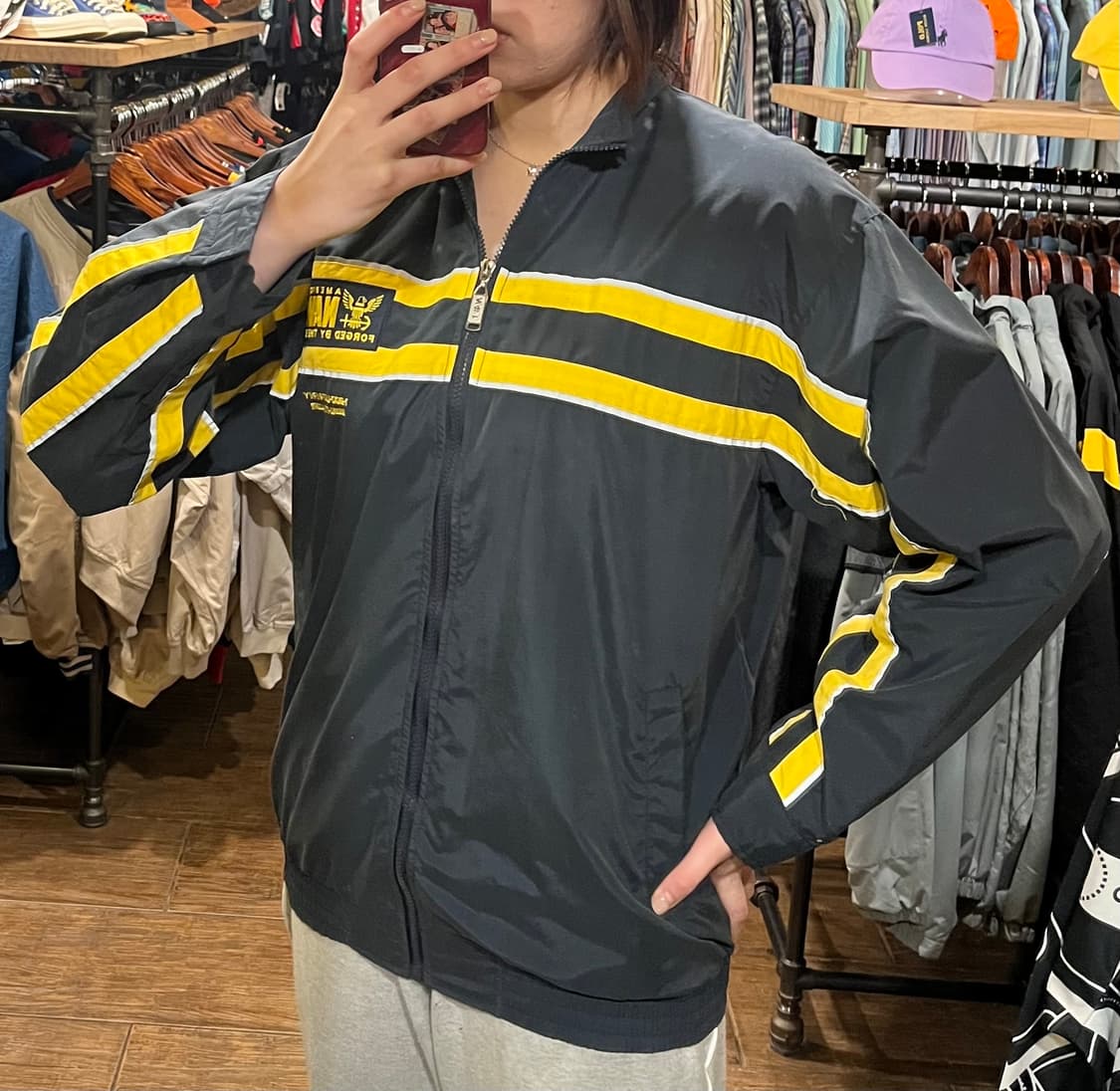 [HI] 빈티지 바람막이 블랙 상품이미지4