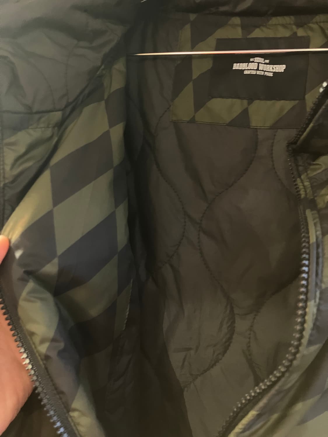 배드블러드 체크 바람막이 L 상품이미지7