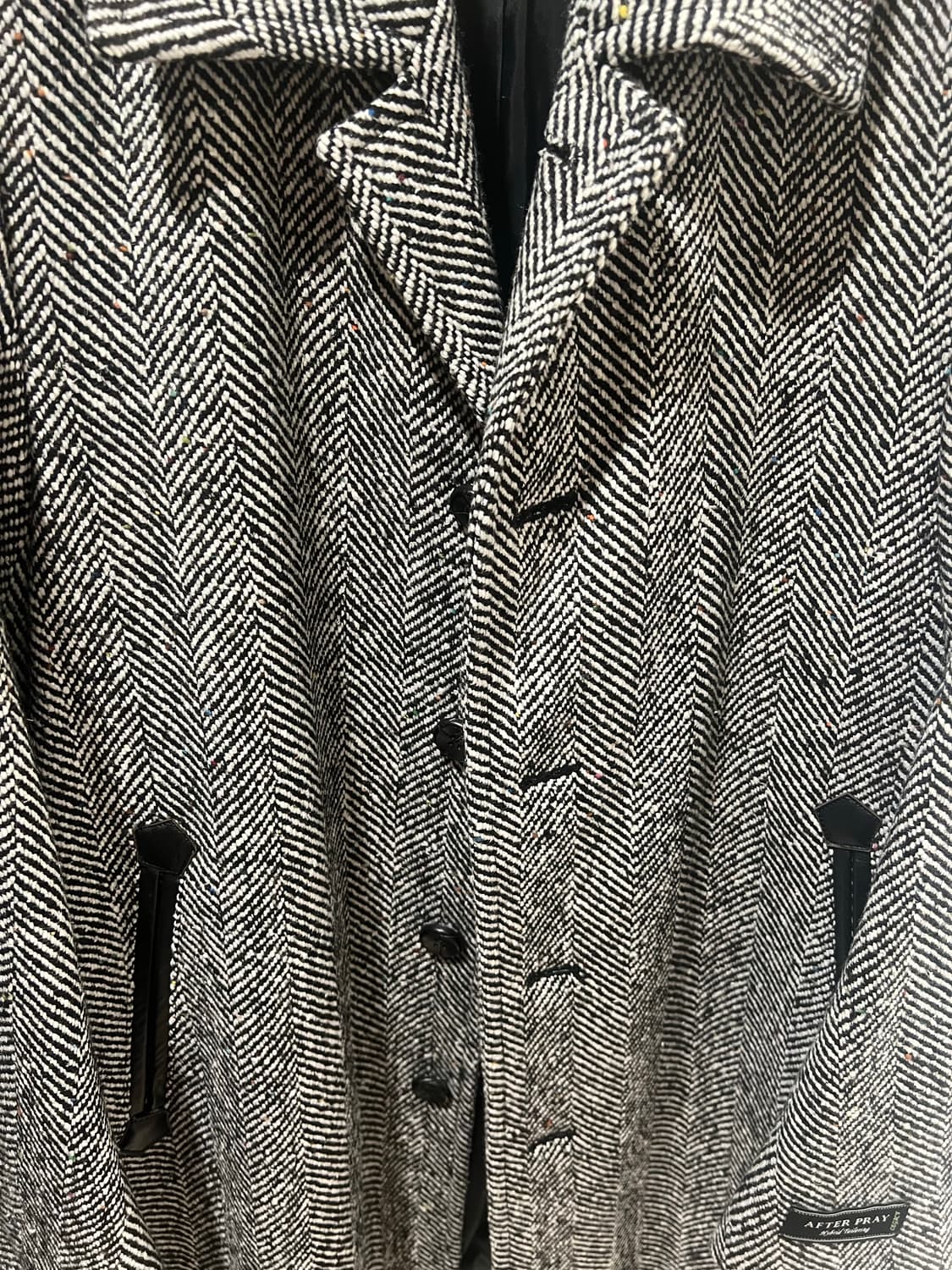 애프터프레이 로건 헤링본 카 코트 상품이미지2