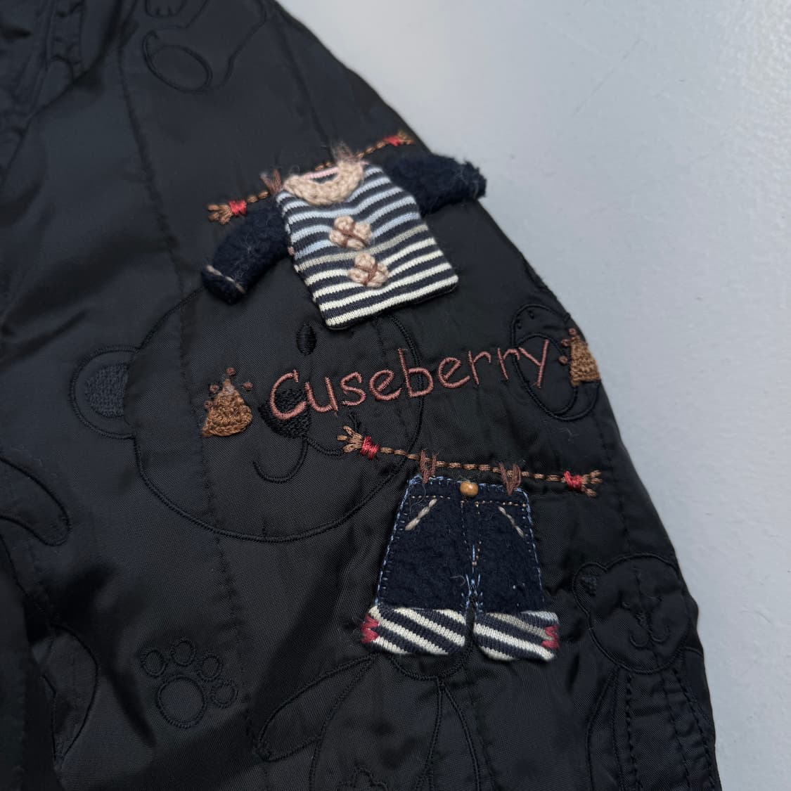 JPN 제팬 베어 곰돌이 퀼팅 집업 자켓 상품이미지5