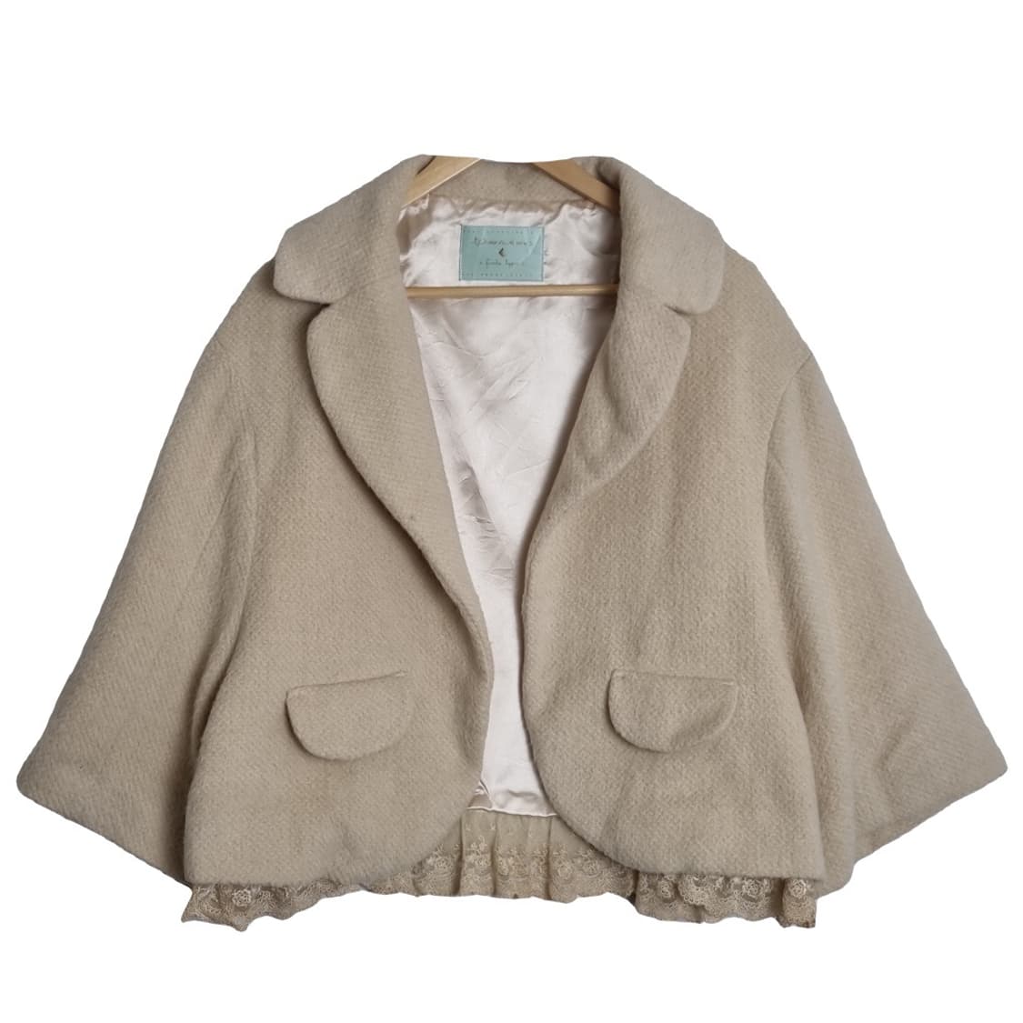 프랑슈리페 크림 레이스 숏 코트  상품이미지1