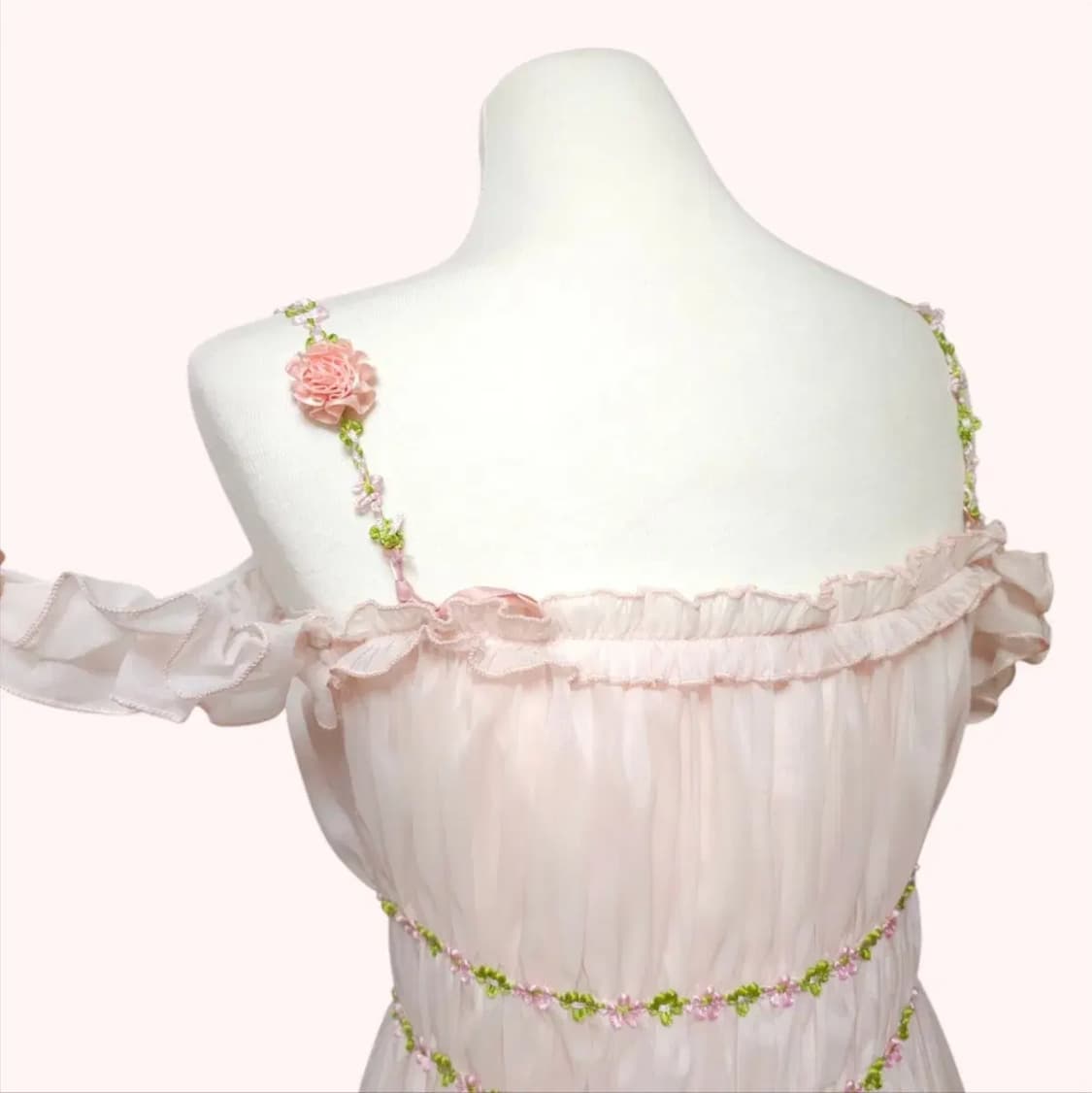 공주룩 여신룩 핑크 롱원피스 상품이미지10