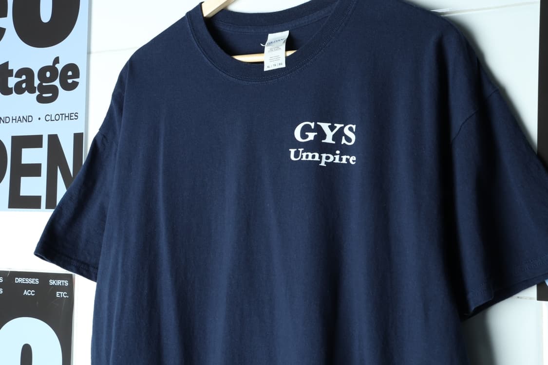 (XL-3XL) 길단 반팔 티셔츠 빅사이즈 USA 네이비-H30047 상품이미지5