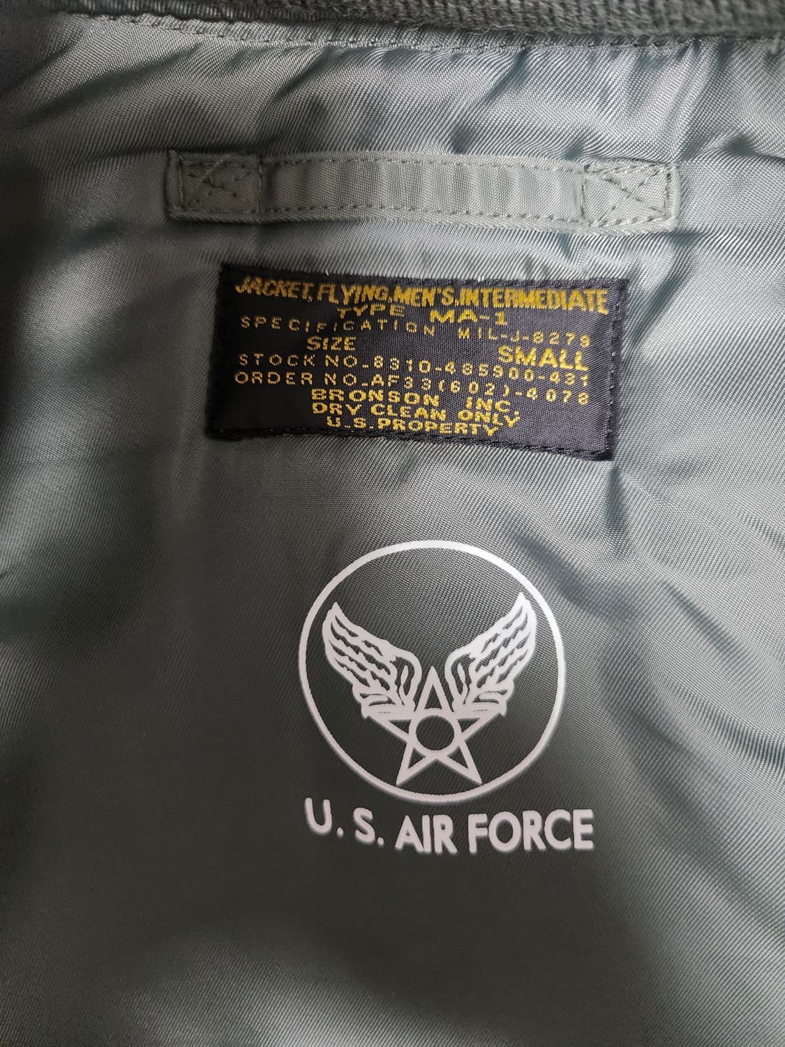 브론슨 MA-1 마원 자켓 S 상품이미지3