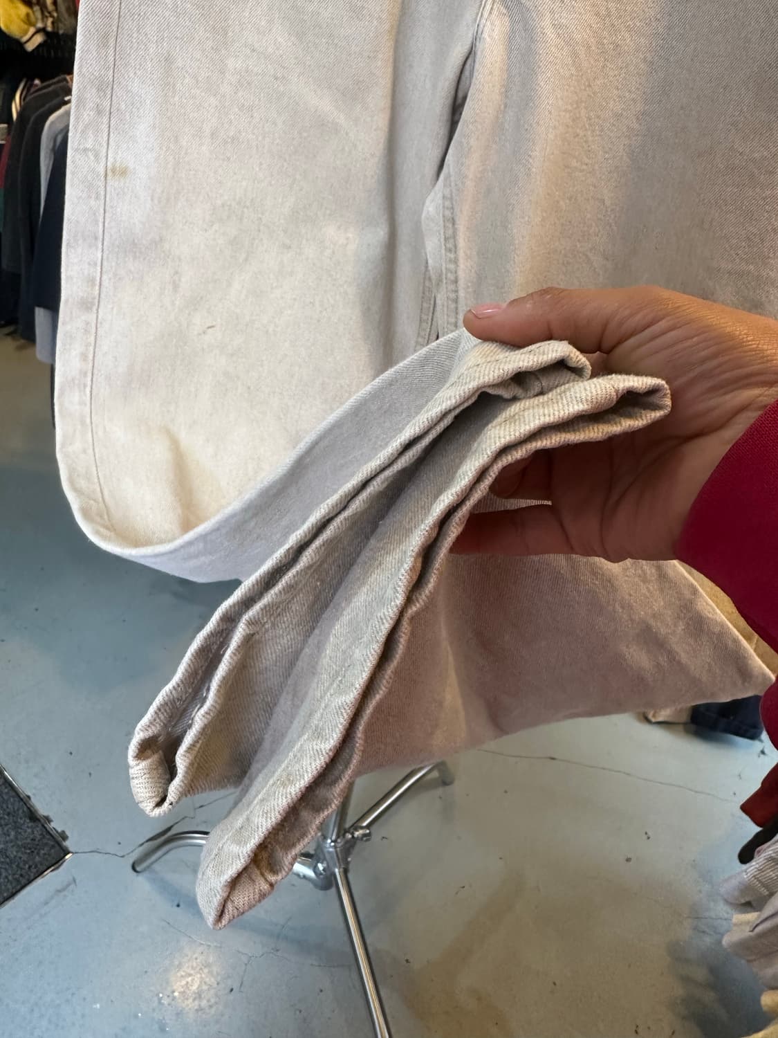 90s 리바이스550 오렌지탭 팬츠 베이지 36x32  상품이미지5