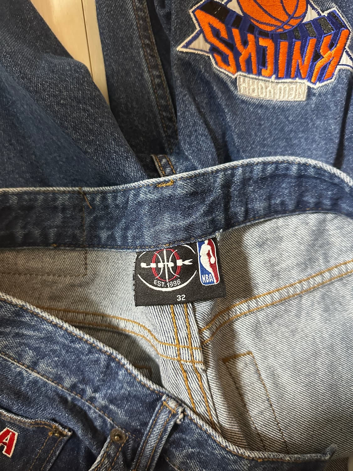 NBA 패치 데님팬츠 32 상품이미지4