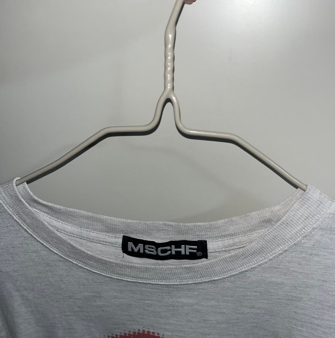 미스치프 롬버스 블러 티셔츠 베이직 멜란지 그레이 m 상품이미지2
