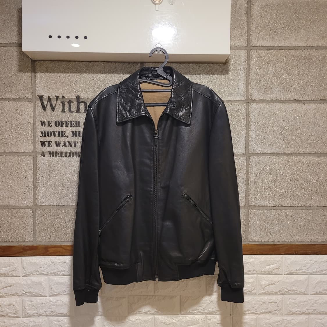 던힐 송아지가죽 라이더 자켓 100 상품이미지1
