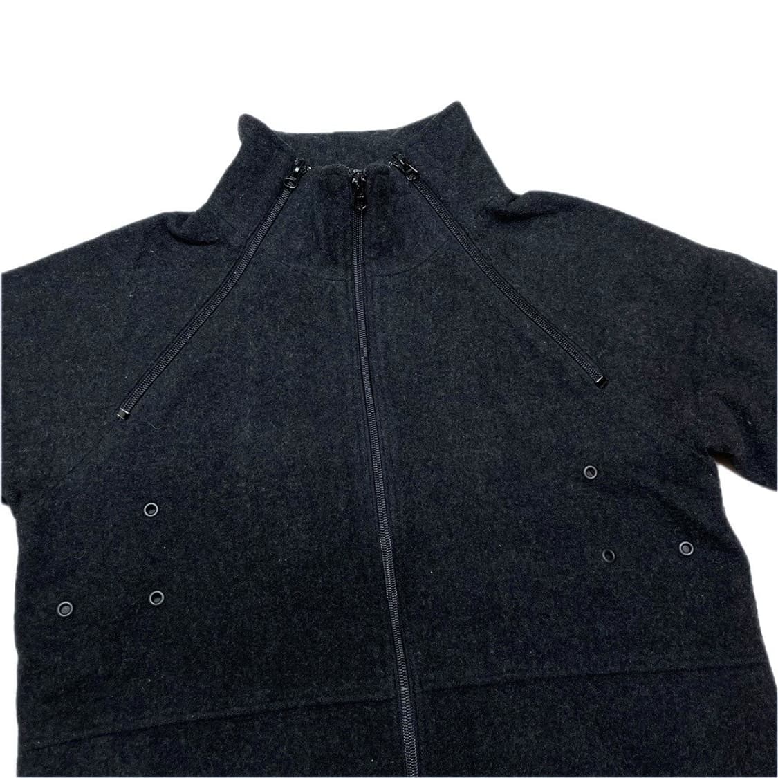 1990‘s snap clothes zip wool jacket 상품이미지5