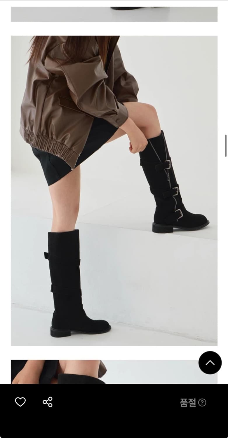 포멜카멜레 버클 롱부츠 블랙 230 (149000원)  상품이미지3