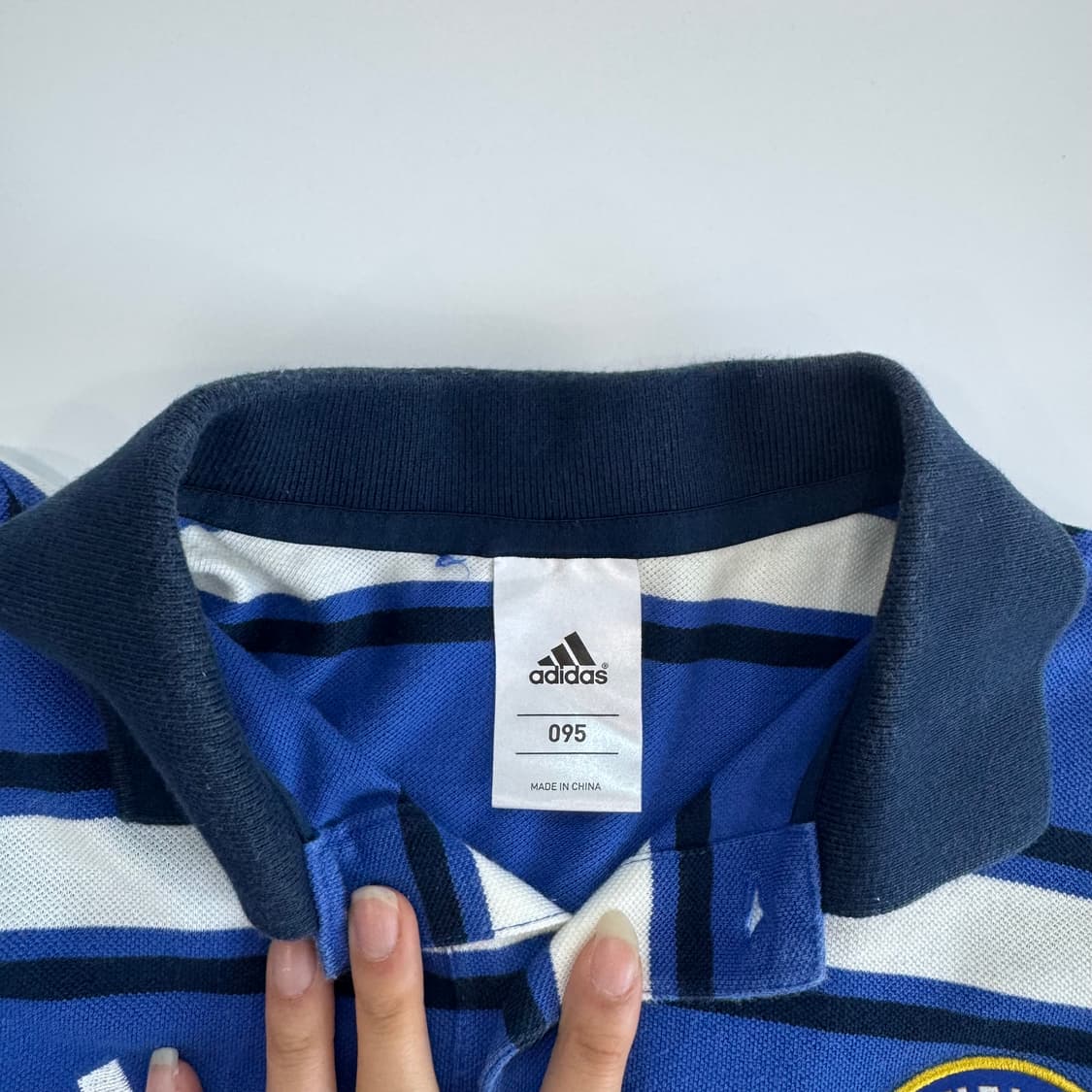 Adidas 아디다스 첼시 블루 스트라이프 반팔  상품이미지5