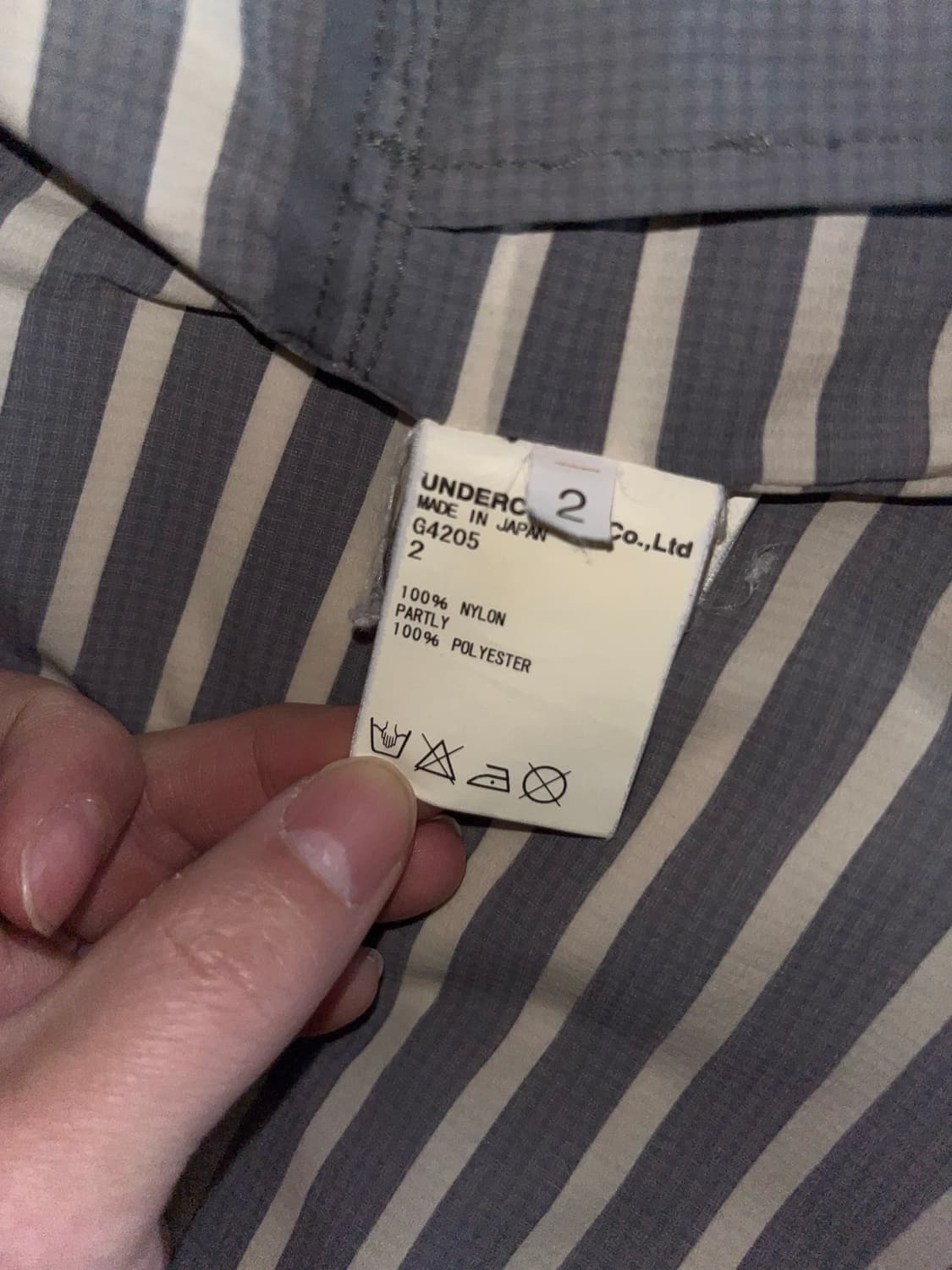 언더커버 언더맨 스트라이프 윈드브레이커 2사이즈 상품이미지7