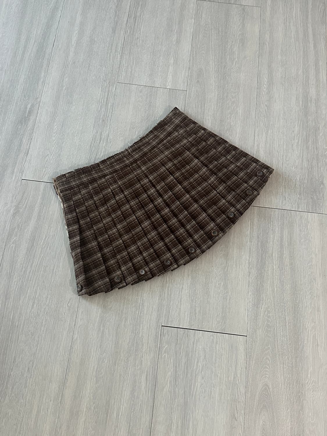 🤎글로니 haze twotone pleated skirt (새상품) 상품이미지5