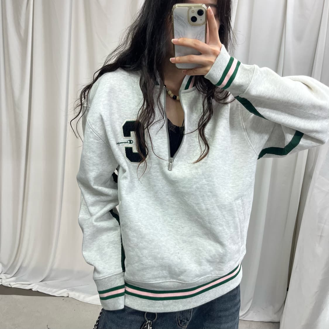 Champion reverse weave half zip-up mtm 상품이미지3