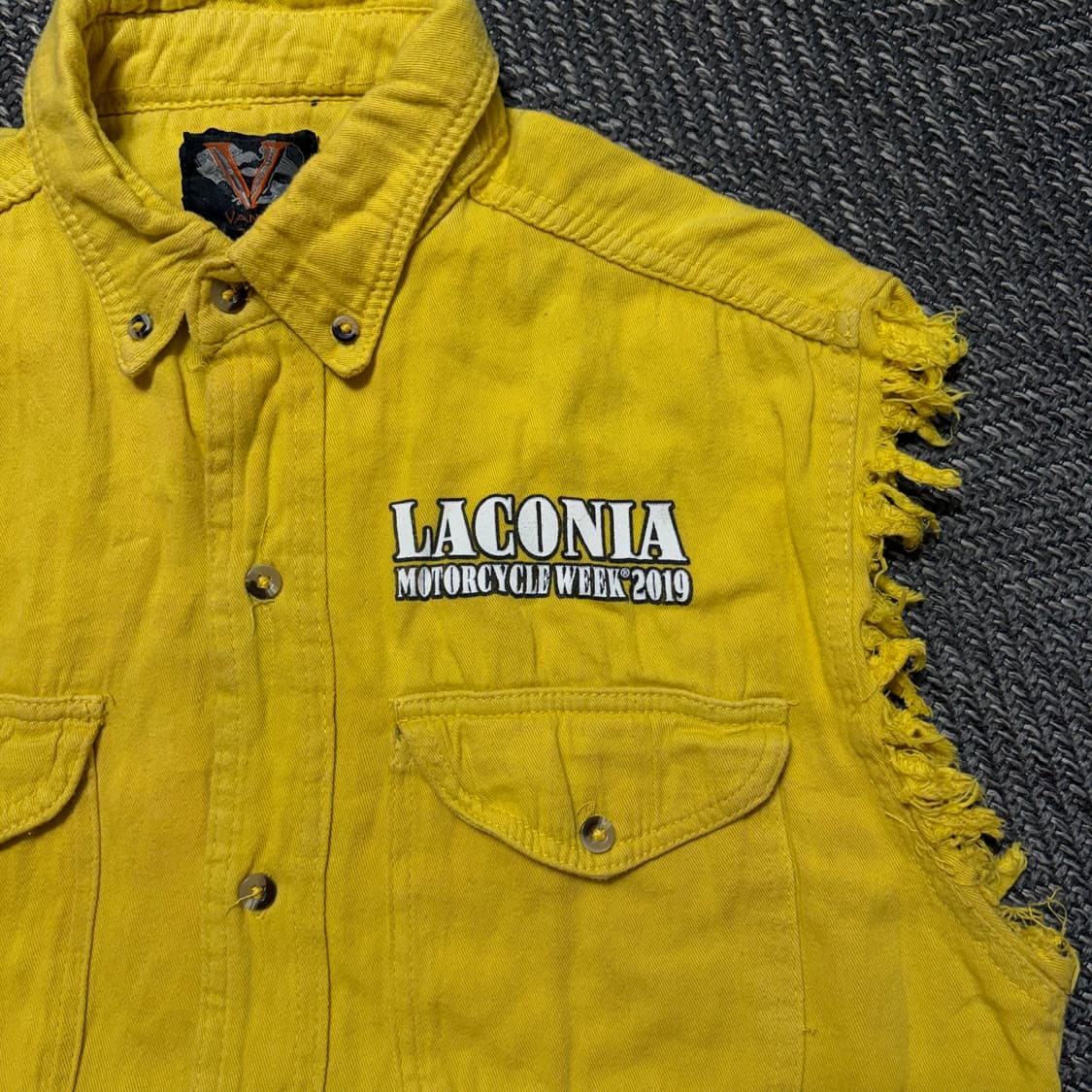 Laconia 컷오프 2019 기념 빈티지 데님 베스트(L) 상품이미지3