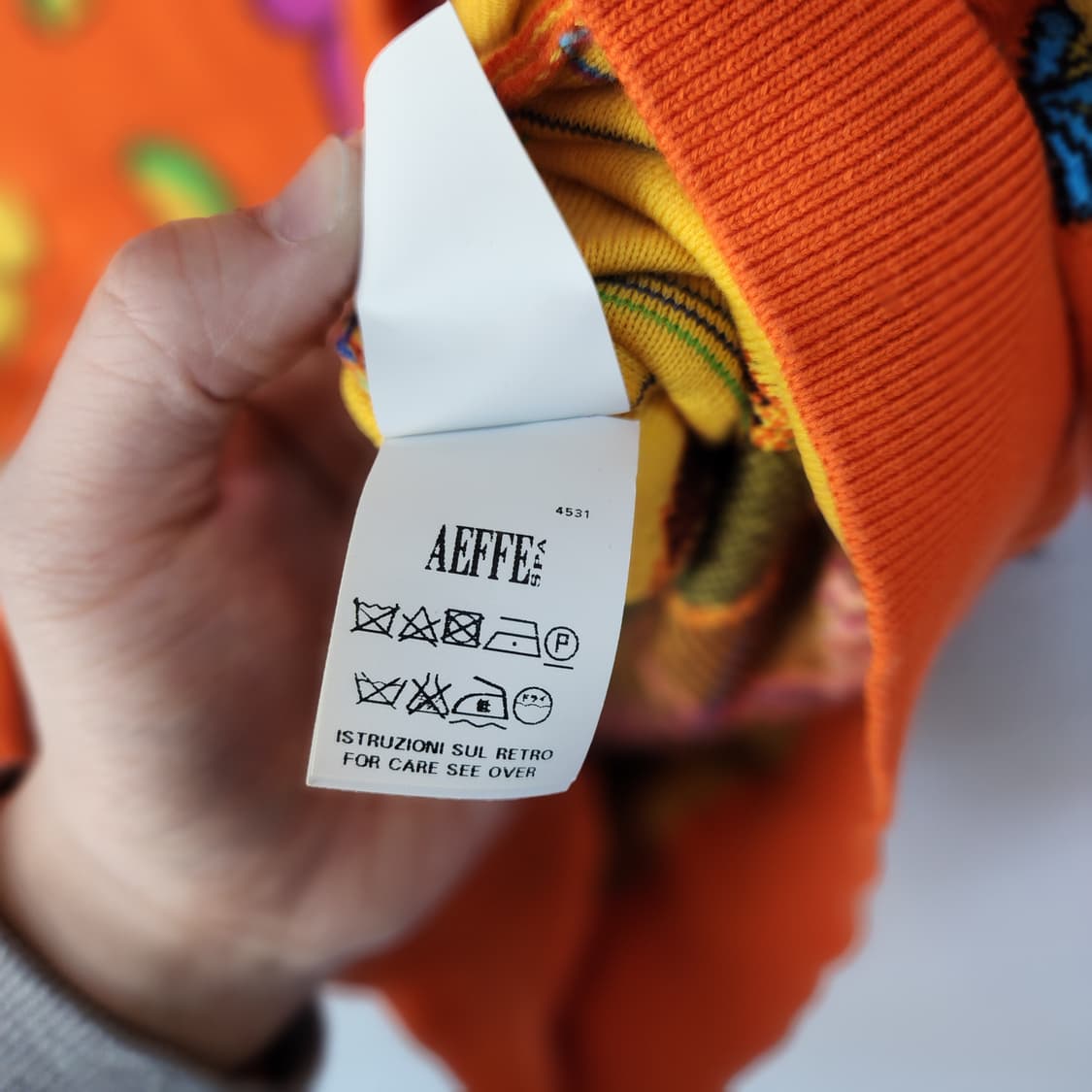 모스키노 오렌지 코튼 니트 상품이미지5