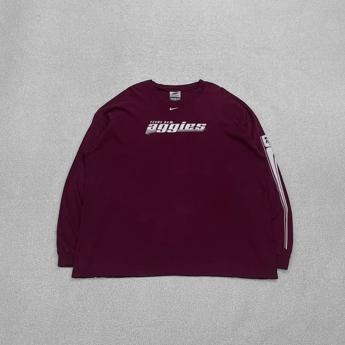 나이키 USA 올드스쿨 Aggies 롱슬리브 버건디 상품이미지1