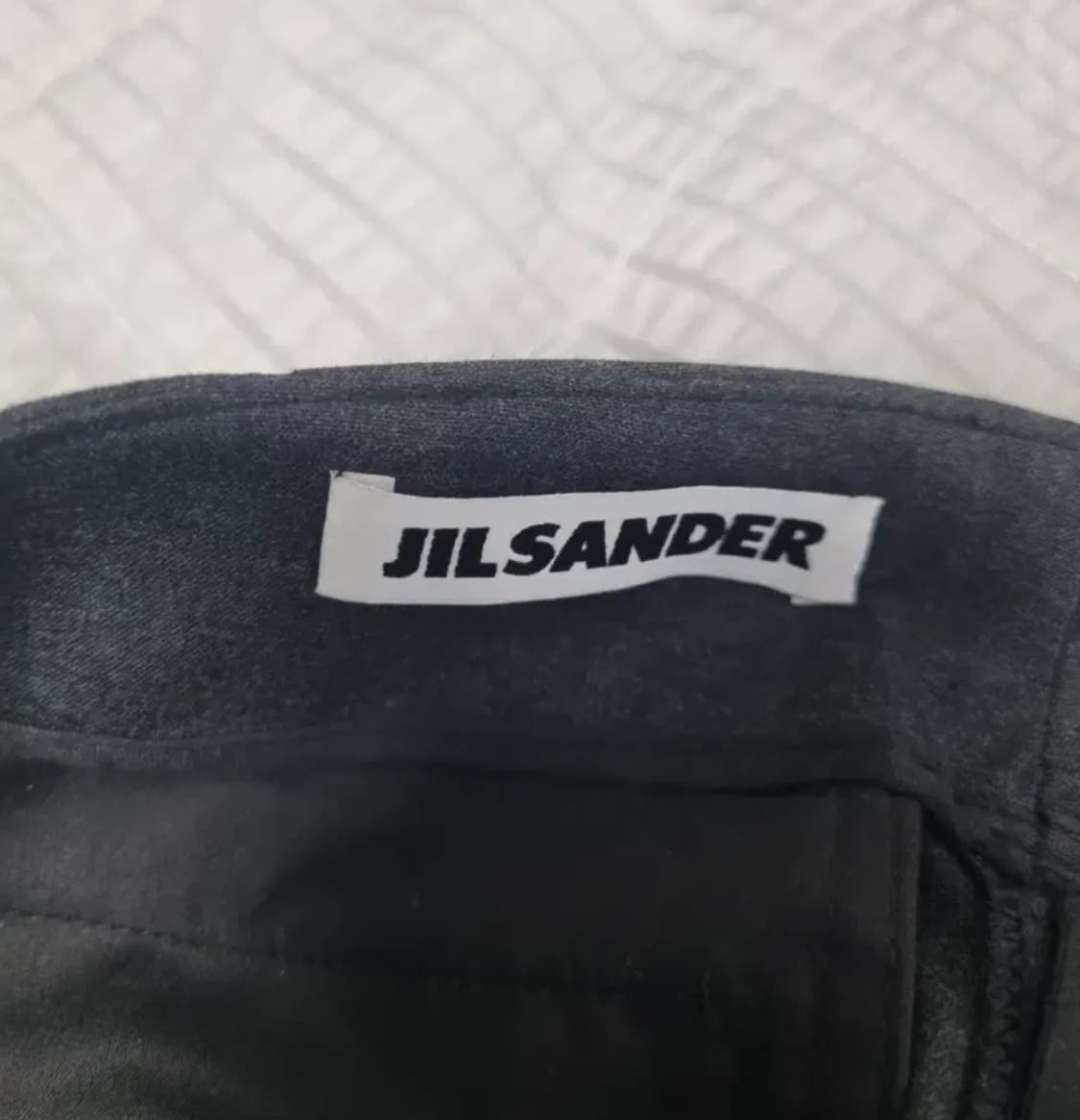 질샌더 여성 울 슬랙스 차콜 상품이미지3