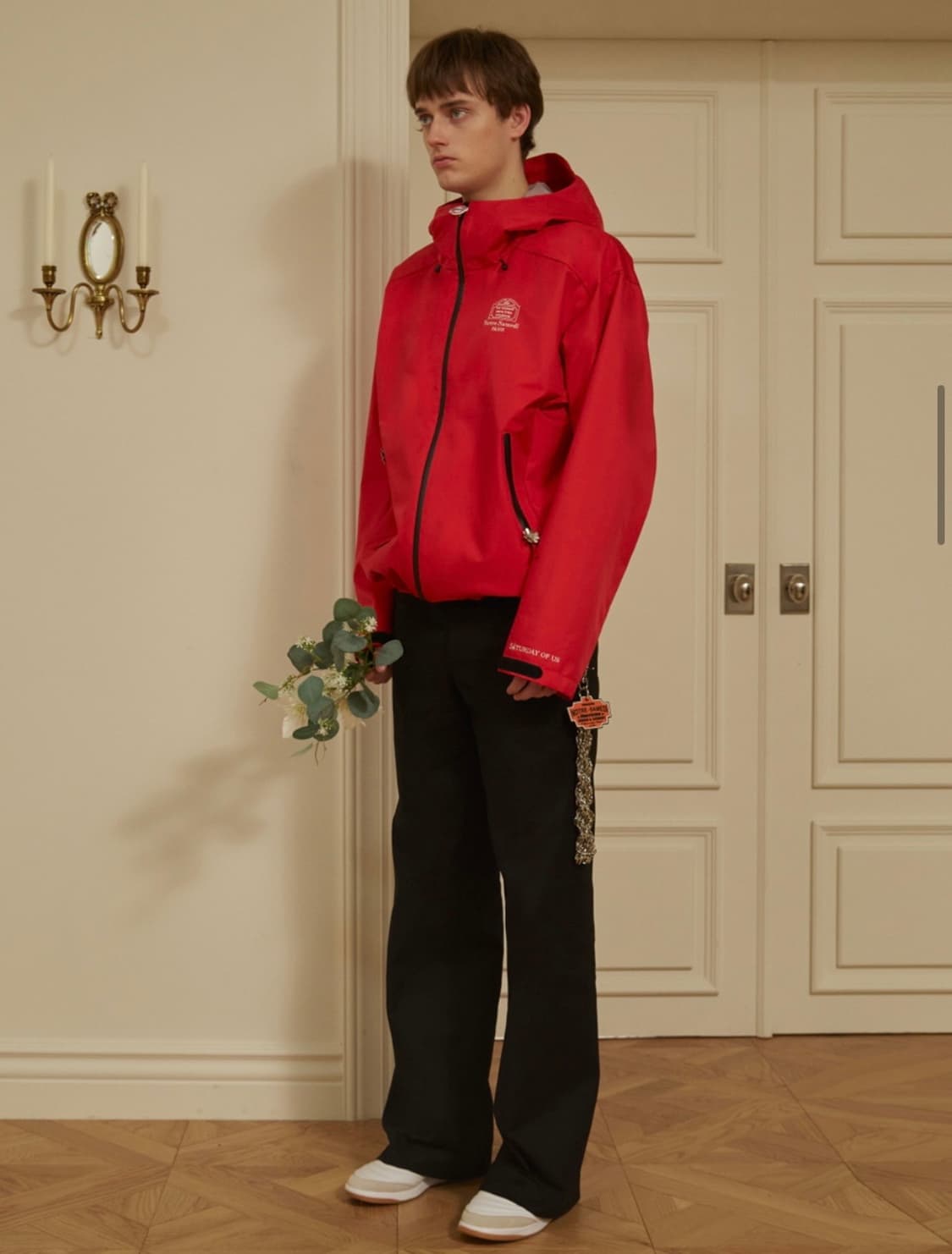 [L] STU 윈드브레이커 레드 상품이미지1