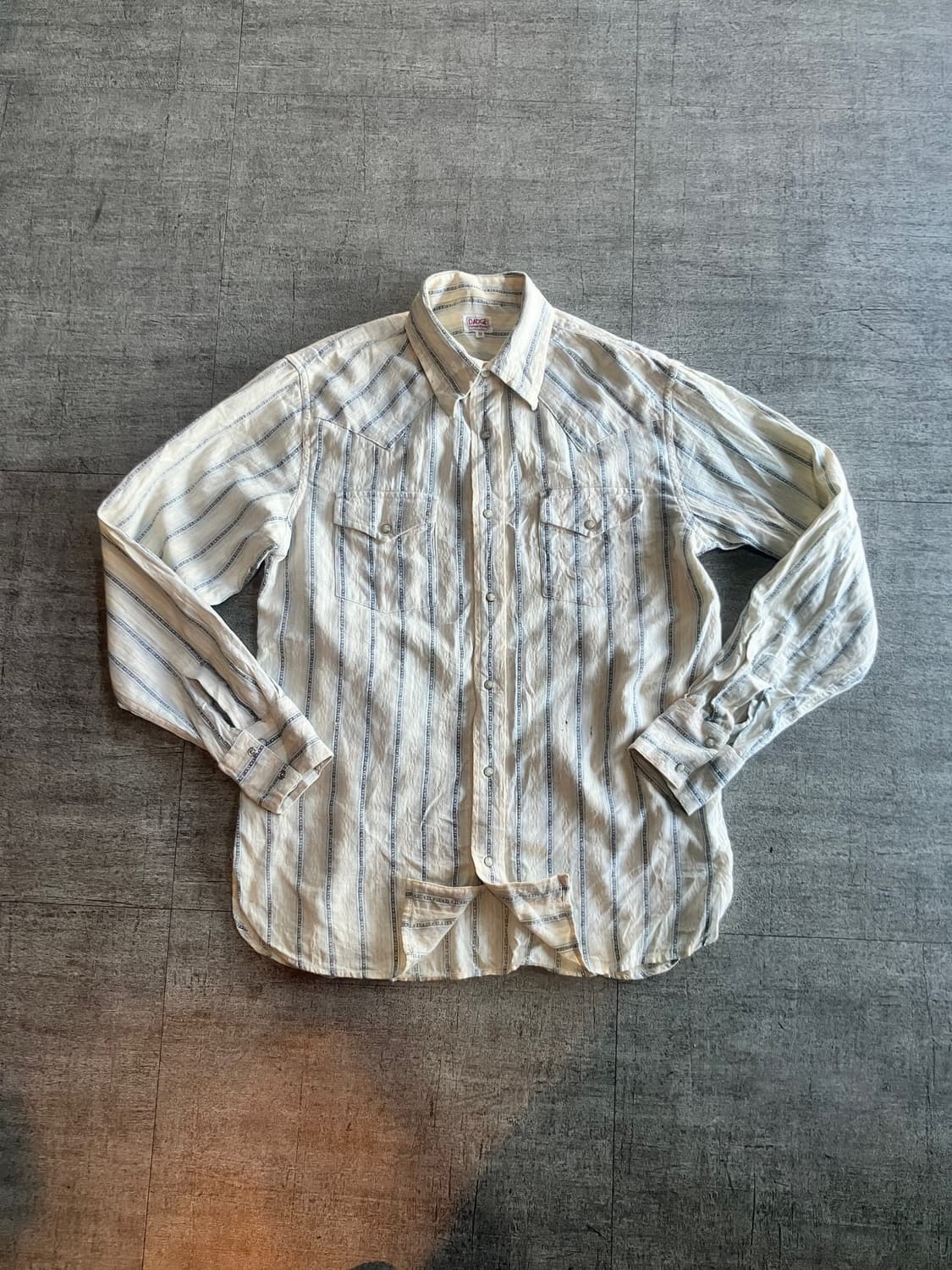 일본빈티지 Dadge 올드스쿨아메카지 너드남 혁오풍 웨스턴셔츠 상품이미지1