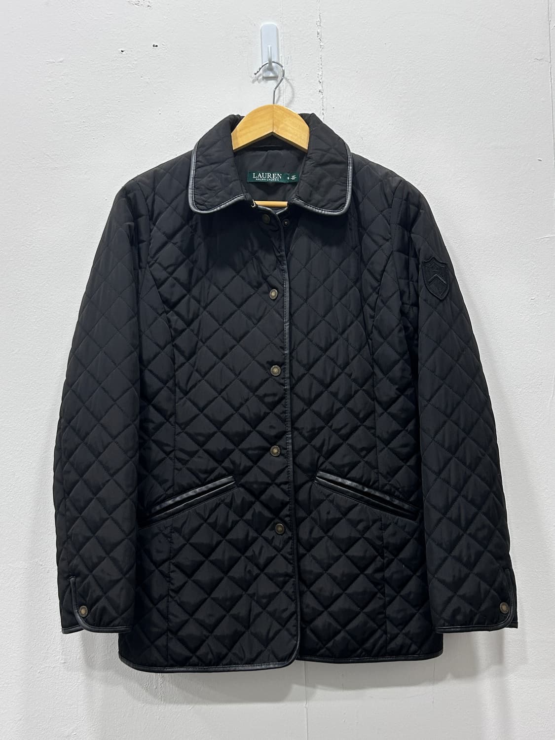 로렌랄프로렌 퀼팅 자켓 블랙 여성 S 상품이미지2