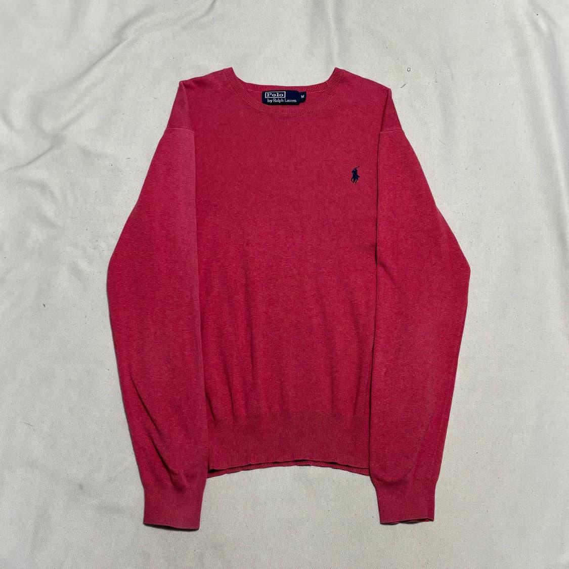 M 폴로랄프로렌 네이비 포니 핑크 울 니트 상품이미지2