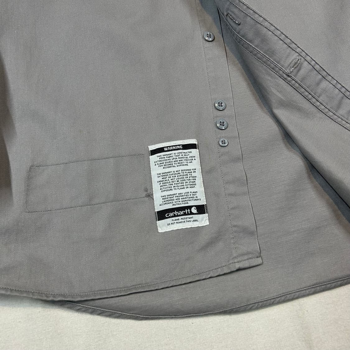 XL) 칼하트 OG 투포켓 워크웨어 FR 방염 코튼 셔츠 정품 상품이미지5